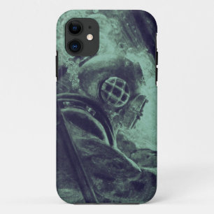 Vintage Scuba Diver Industrial Welding Underwater iPhone 11 Case