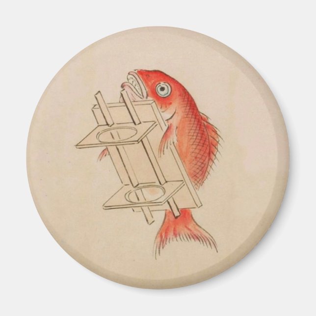 Vintage Sea Bream Yokai Magnet (Front)