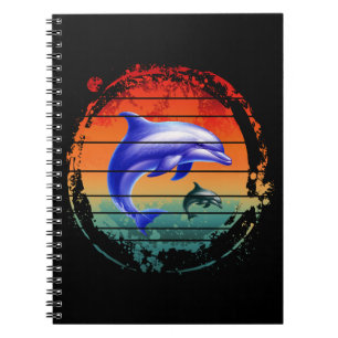 Vintage Sea Creature Dolphins Notebook