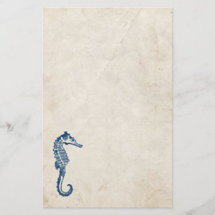 Vintage Sea Horse Stationery