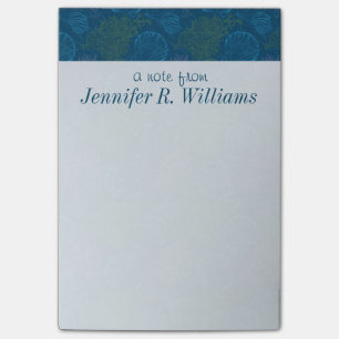 Vintage Sea Pattern Add Your Name Post-it Notes