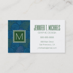 Vintage Sea Pattern Business Card