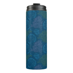 Vintage Sea Pattern Thermal Tumbler