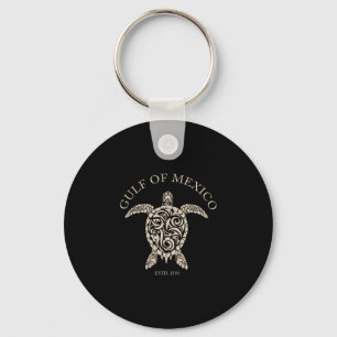 Vintage Sea Turtle Gulf Of Mexico Est 1550 Anti Tr Key Ring