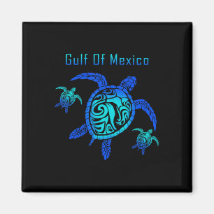 Vintage Sea Turtle Gulf Of Mexico Est 1550 Anti Tr Magnet