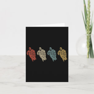 Vintage Sea Turtles Animal Environmental Gift  Card
