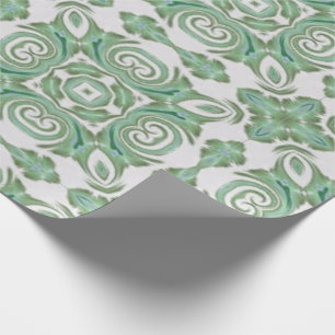 Vintage Seafoam Colour Cross Wrapping Paper