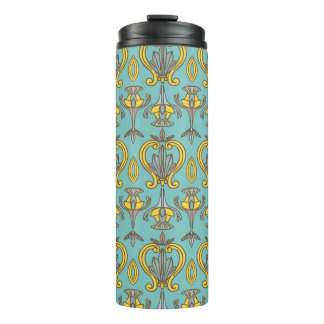 vintage Seamless Art Nouveau Pattern. Vintage wall Thermal Tumbler