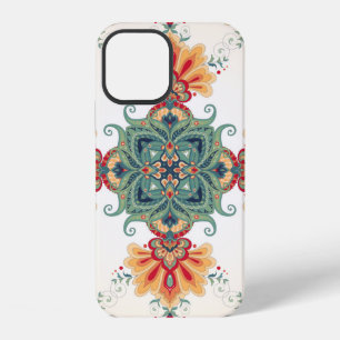 vintage seamless background. Beautiful floral orie iPhone 12 Case