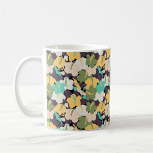 vintage seamless background pattern with stylised coffee mug