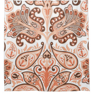 Vintage seamless colourful pattern in paisley styl shower curtain