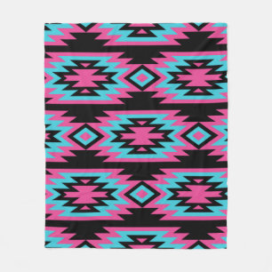 vintage seamless decorative ethnic pattern. Americ Fleece Blanket