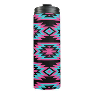vintage seamless decorative ethnic pattern. Americ Thermal Tumbler