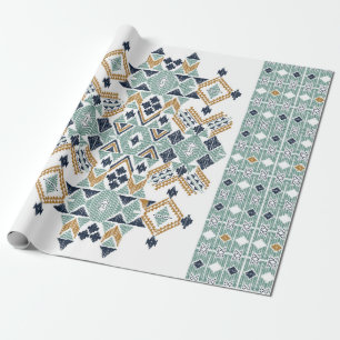 vintage seamless decorative ethnic pattern. Americ Wrapping Paper