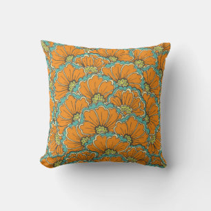 vintage seamless eastern pattern cushion