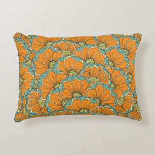 vintage seamless eastern pattern decorative cushion