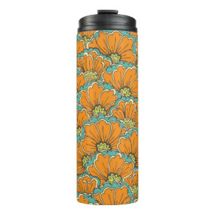 vintage seamless eastern pattern thermal tumbler