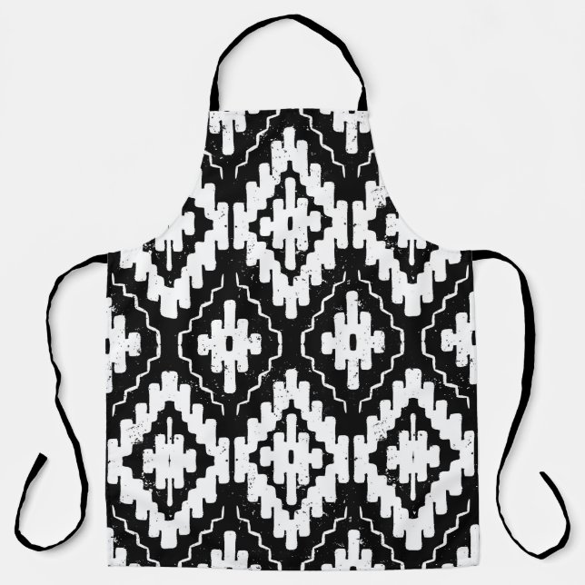 Vintage seamless ethnic pattern with american indi apron (Front)