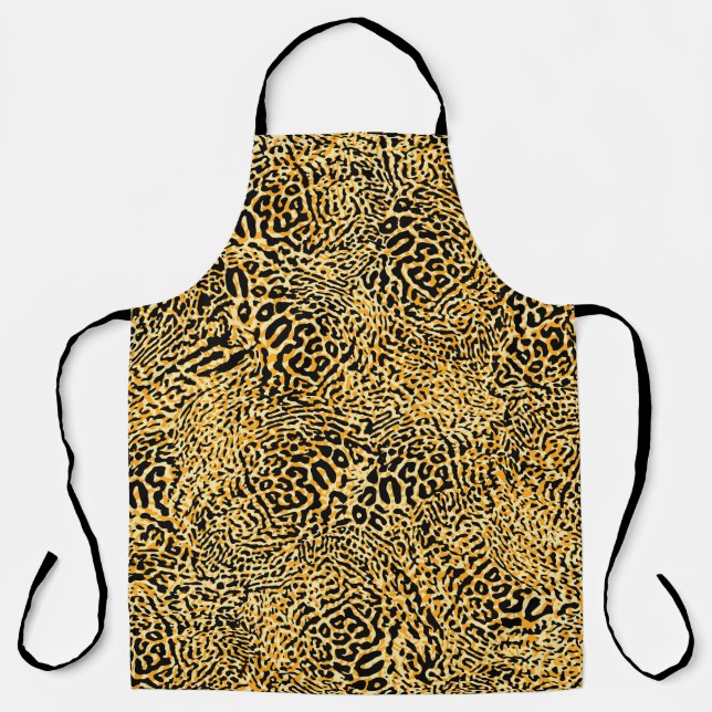 Vintage seamless ethnic spotted animal pattern. Bo Apron (Front)