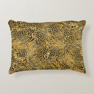 Vintage seamless ethnic spotted animal pattern. Bo Decorative Cushion