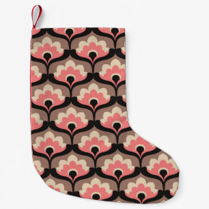 Vintage Seamless Floral Flower Pattern Small Christmas Stocking
