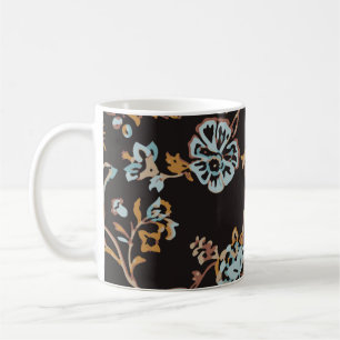 Vintage Seamless Floral Pattern. Hand Drawn Textur Coffee Mug
