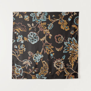 Vintage Seamless Floral Pattern. Hand Drawn Textur Tapestry
