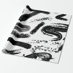 Vintage seamless hand painted watercolor dry brush wrapping paper
