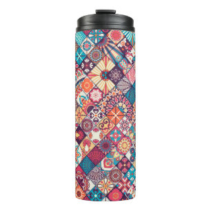Vintage Seamless: Islamic Hand Drawn. Thermal Tumbler