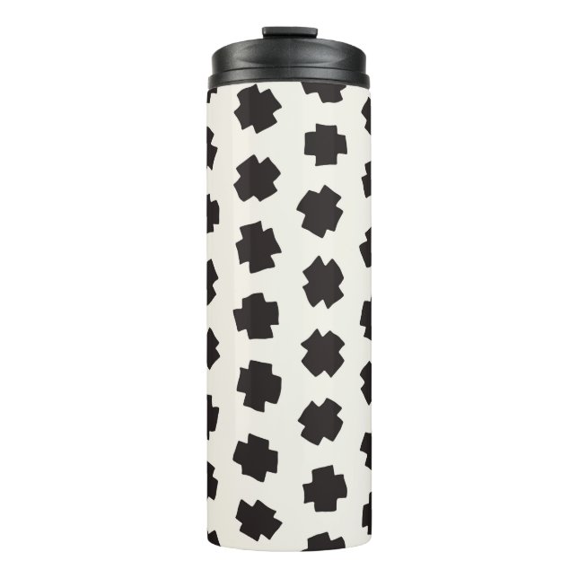 Vintage Seamless Pattern. Abstract Background With Thermal Tumbler (Front)