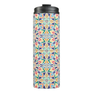 Vintage seamless pattern, based on traditional wa thermal tumbler
