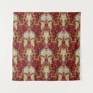 Vintage seamless pattern. Floral ornate wallpaper. Tapestry