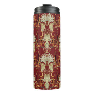 Vintage seamless pattern. Floral ornate wallpaper. Thermal Tumbler