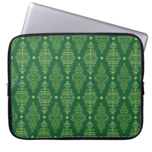 vintage Seamless Pattern in Ethnic Style. Creative Laptop Sleeve