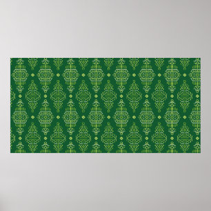 vintage Seamless Pattern in Ethnic Style. Creative Poster