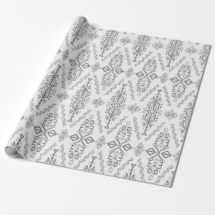vintage Seamless Pattern in Ethnic Style. Trendy h Wrapping Paper