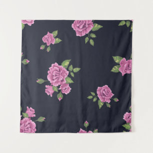 Vintage seamless pattern in the form of a flower p tapestry
