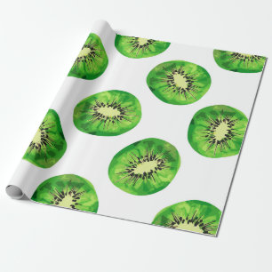 vintage Seamless pattern kiwi illustration hand dr Wrapping Paper