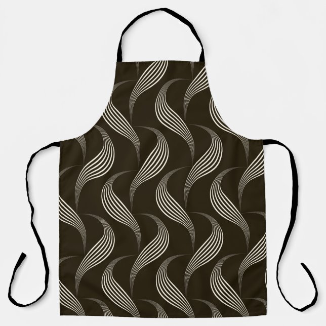 vintage seamless pattern monochrome ornament with  apron (Front)