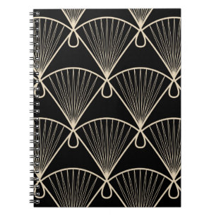 vintage seamless pattern ornament with stylised ge notebook
