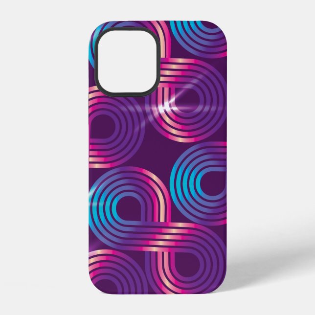 vintage seamless pattern. Regular geometric backgr iPhone Case (Back)