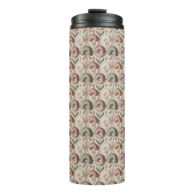 Vintage Seamless Pattern Thermal Tumbler (Front)