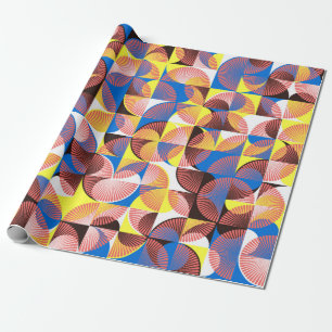 Vintage seamless pattern tiles with circles and st wrapping paper