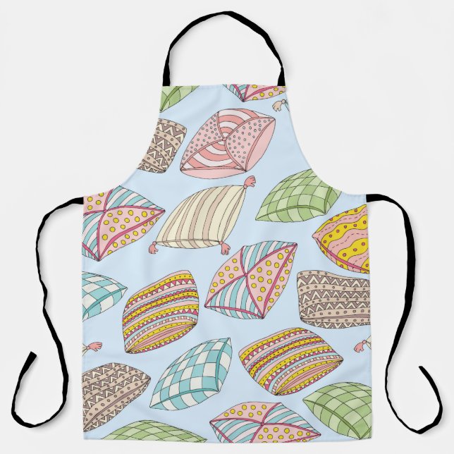 Vintage seamless pattern with colourful pillows. T Apron (Front)