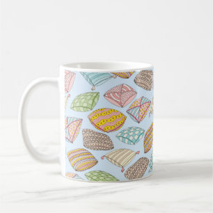 Vintage seamless pattern with colourful pillows. T Coffee Mug
