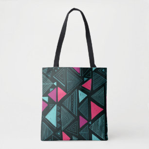 Vintage seamless pattern with ethnic tribal boho t tote bag
