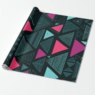 Vintage seamless pattern with ethnic tribal boho t wrapping paper