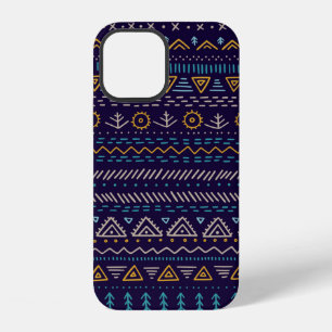 vintage seamless pattern with ethnic tribal hand-d iPhone 12 case