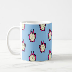 Vintage seamless pattern with hand drawn dragon fr coffee mug