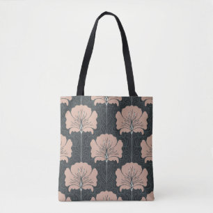 Vintage seamless pattern with pink flowers. Art no Tote Bag